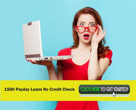 1500 Cash Loans No Credit Check
